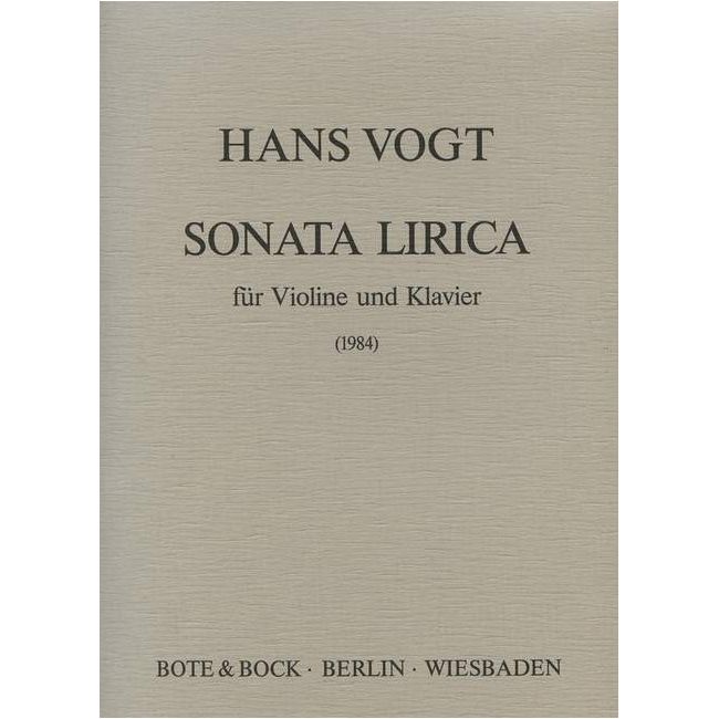 Vogt, Hans - Sonata lirica