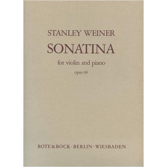 Weiner, Stanley - Sonatina op. 69