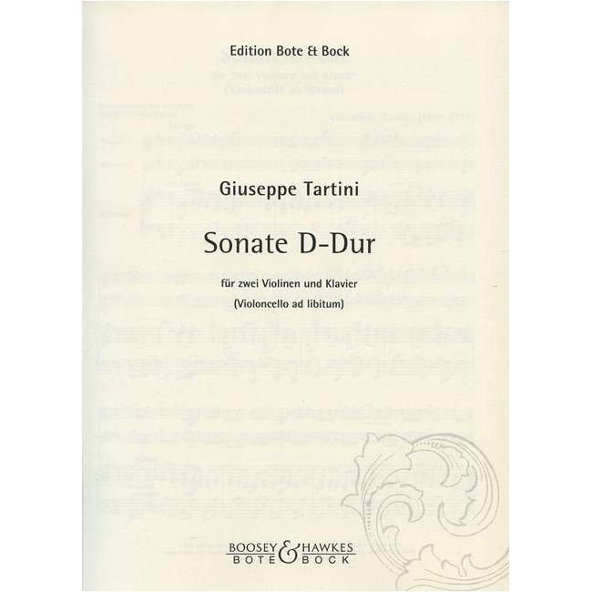 Tartini, Giuseppe - Violin Sonata in D Major