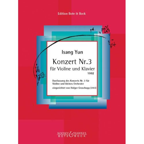 Yun, Isang - Concert No. 3...