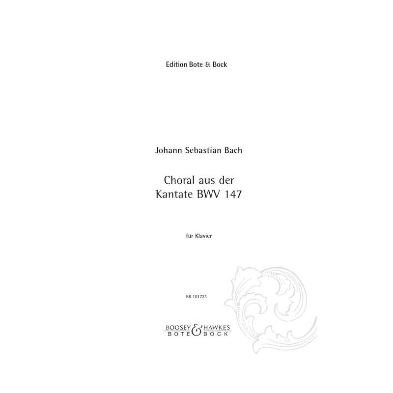Bach, Johann Sebastian - Chorale BWV 147 No. 7