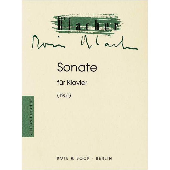 Blacher, Boris - Sonata