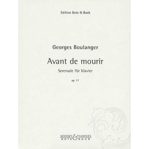 Boulanger, Georges - Avant...