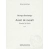 Boulanger, Georges - Avant de mourir op. 17