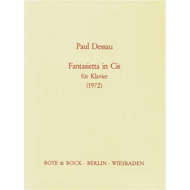 Dessau, Paul - Fantasietta in C sharp