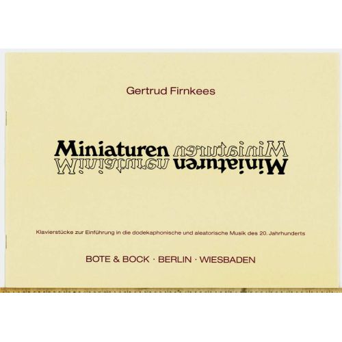 Firnkees, Gertrud - Miniatures