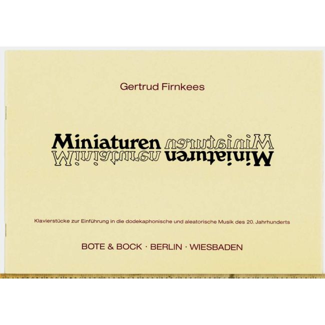 Firnkees, Gertrud - Miniatures