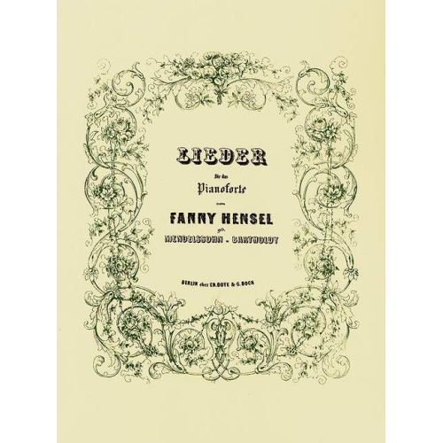 Hensel, Fanny - Songs for...