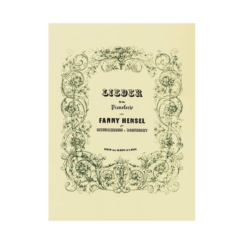 Hensel, Fanny - Songs for the Piano
