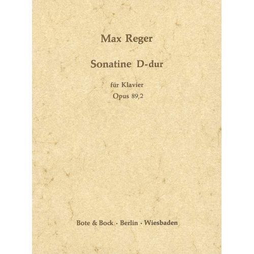 Reger, Max - Sonatina No. 2...