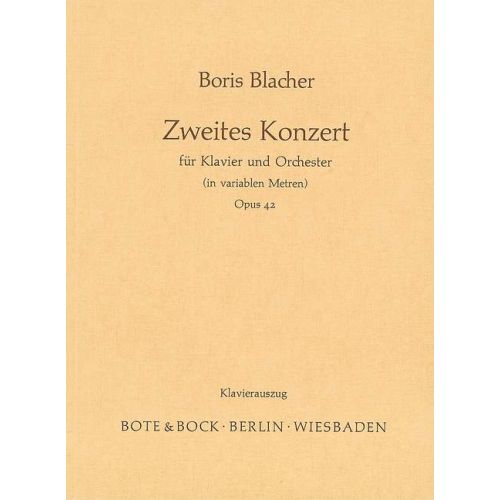 Blacher, Boris - Piano...
