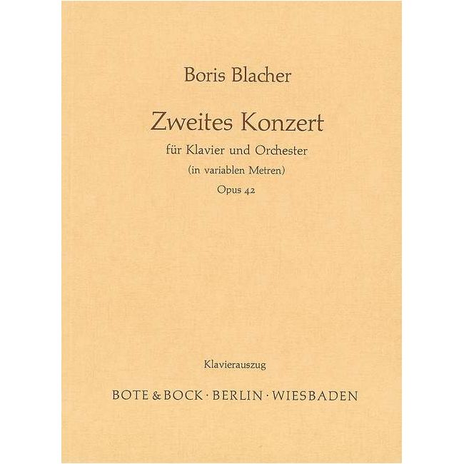 Blacher, Boris - Piano Concerto No. 2 op. 42