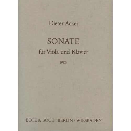 Acker, Dieter - Sonata