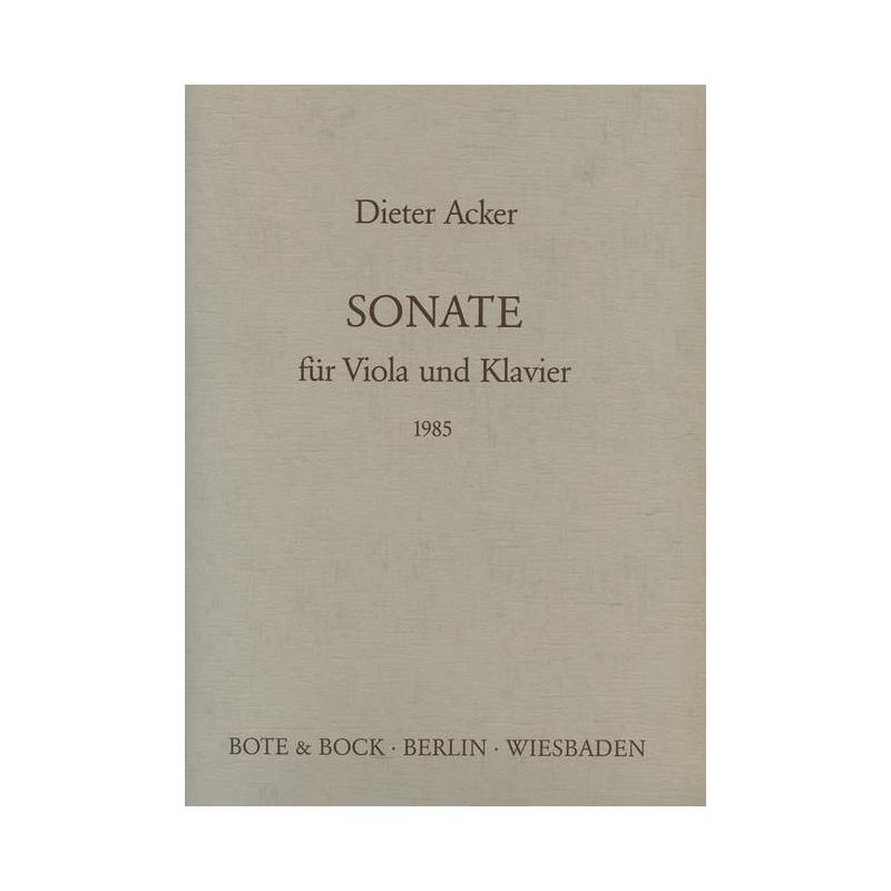 Acker, Dieter - Sonata