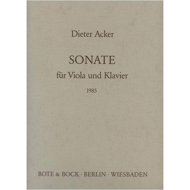 Acker, Dieter - Sonata