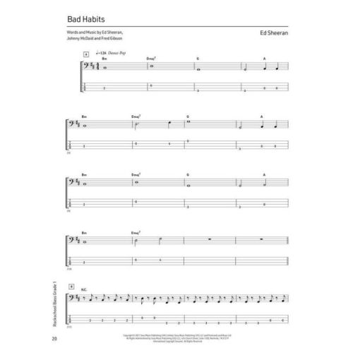 Rockschool Bass Grade 1 (2024)