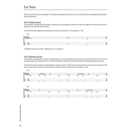 Rockschool Bass Grade 1 (2024)