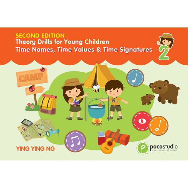 Poco Theory Drills for Young Children 2: Time Names, Time Values & Time Signatures
