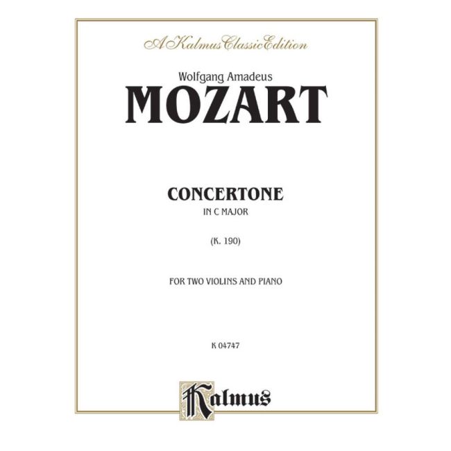 Mozart, Wolfgang Amadeus - Concertone in C Major