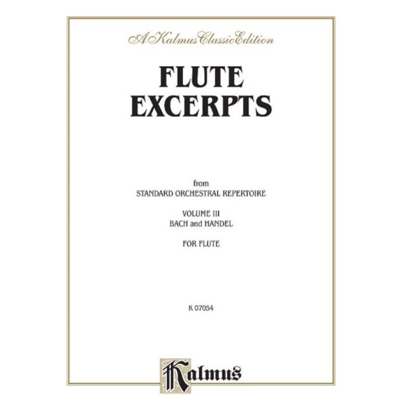 Flute Excerpts, Book III