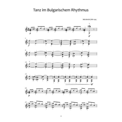 Béla Bartók für Gitarre Solo