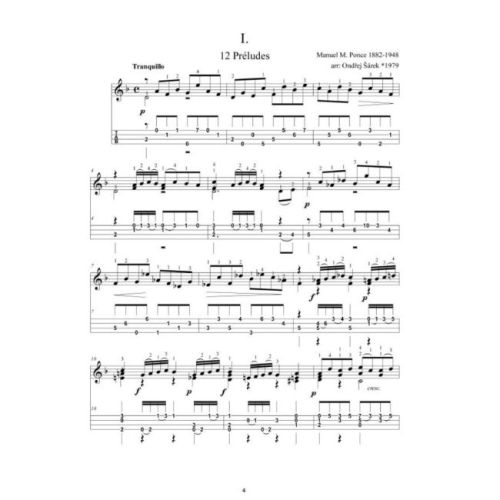 Ponce, Manuel Maria - 12 Préludes