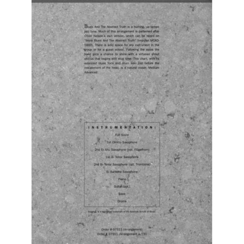 Nelson, Oliver - Blues and the Abstract Truth