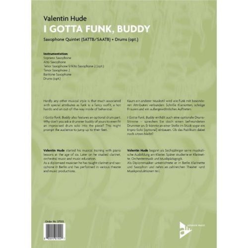 Hude, Valentin - I Gotta Funk, Buddy
