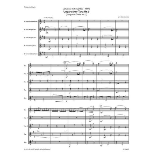 Brahms, Johannes - Hungarian Dance No. 5