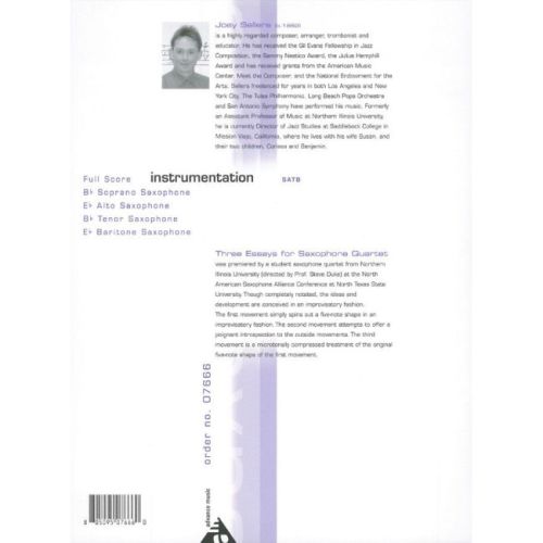 Sellers, Joey - Three Essays