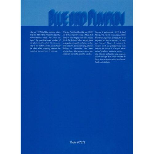 Collier, Graham - Blue Bird Pumpkin