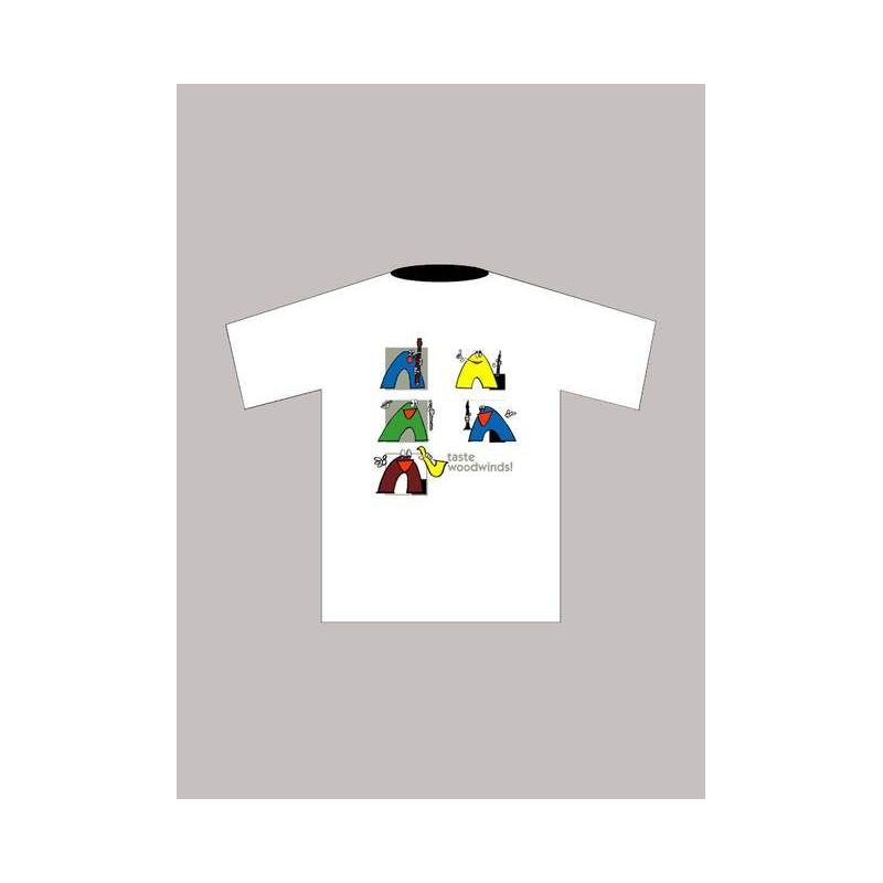 T-Shirt "Woodwinds" (M), white