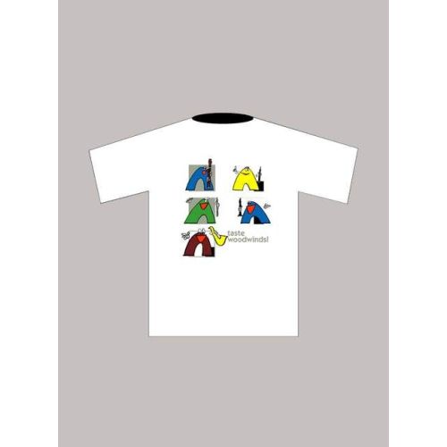 T-Shirt "Woodwinds" (L), white