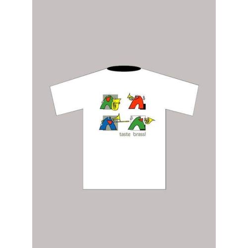 T-Shirt "Brass" (L), white