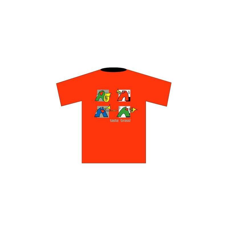 T-Shirt "Brass" (L), red