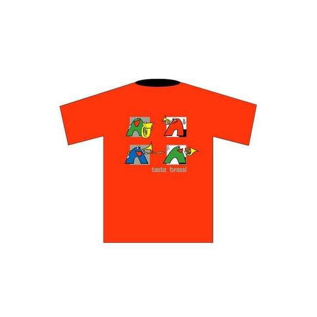 T-Shirt "Brass" (L), red