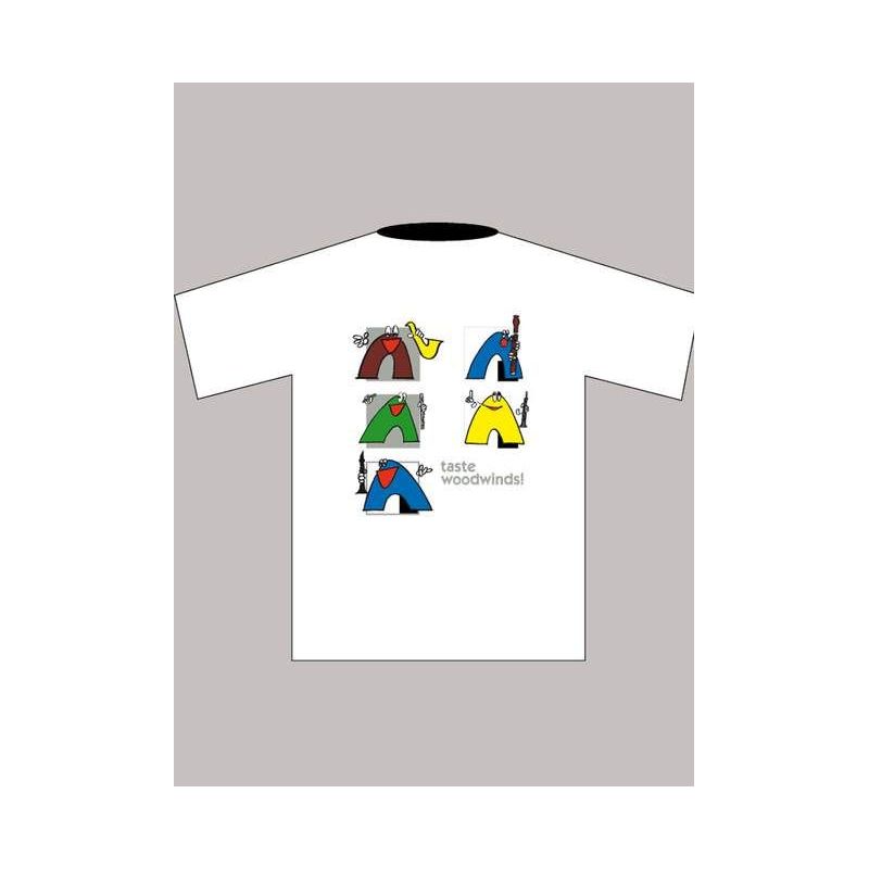 Children's T-shirt "Woodwinds" (M), white