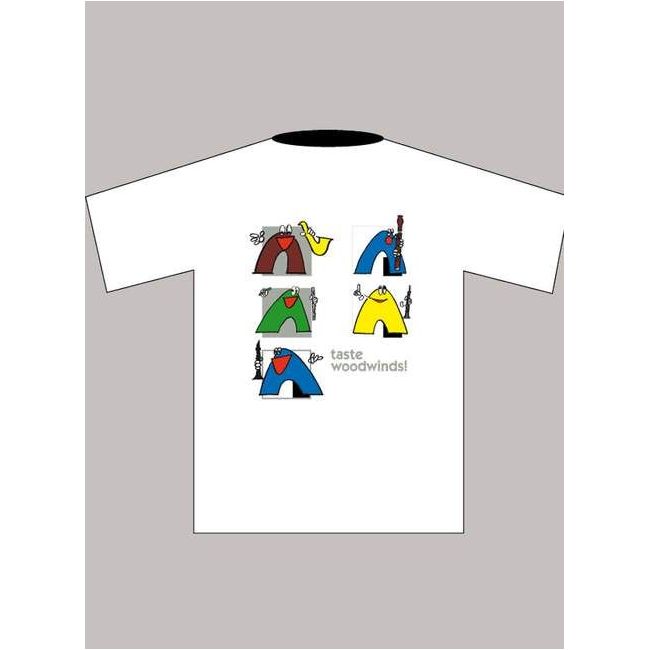 Children's T-shirt "Woodwinds" (M), white
