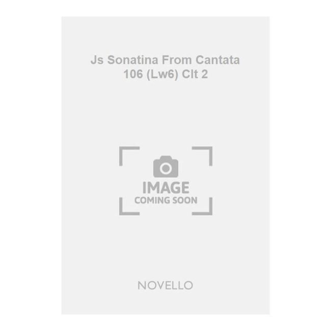 Bach, Johann Sebastian - Js Sonatina From Cantata 106 (Lw6) Clt 2