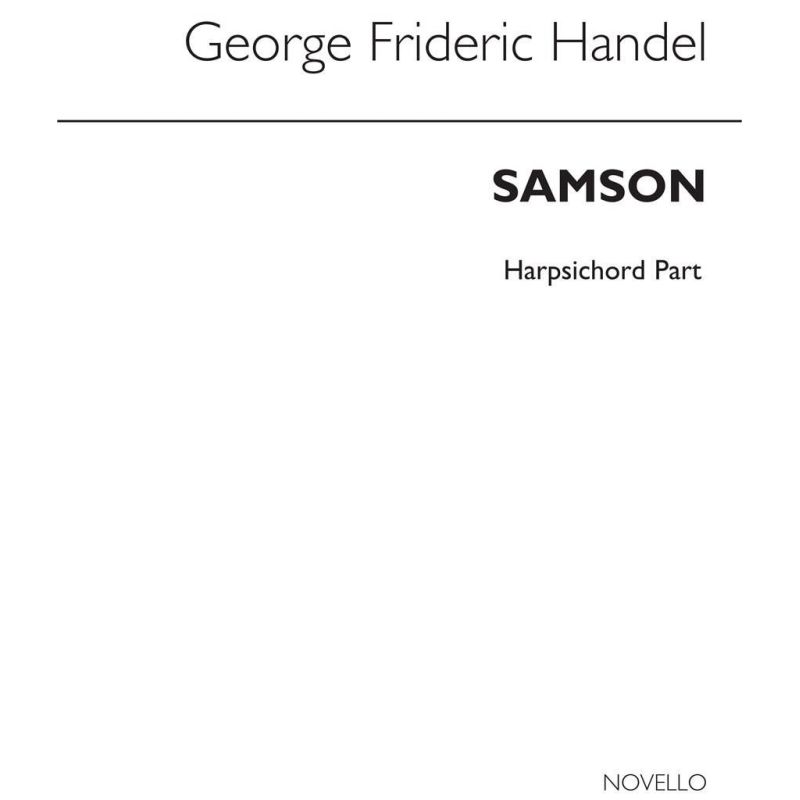 Händel, Georg Friedrich - Samson (Harpsichord Part)