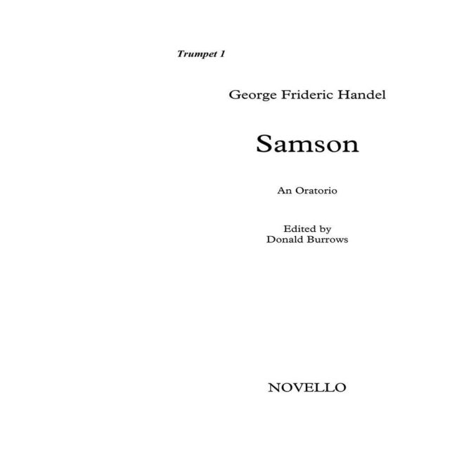 Händel, Georg Friedrich - Samson (Trumpet Parts)