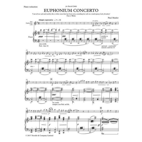 Mealor, Paul - Euphonium Concerto