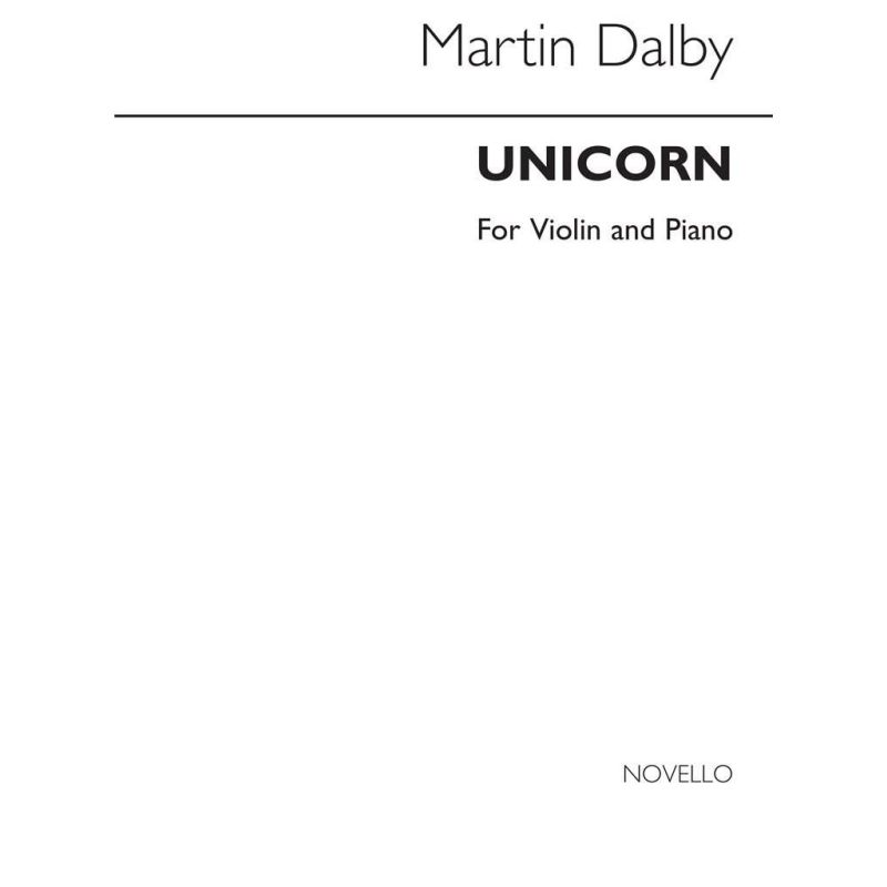 Dalby, Martin - Unicorn For Violin And Piano