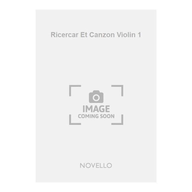 Frescobaldi, Girolamo - Ricercar Et Canzon Violin 1
