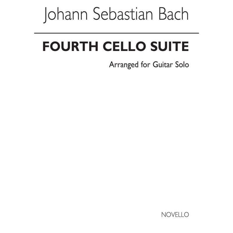 Bach, Johann Sebastian - Fourth Cello Suite-BWV1010-Guitar