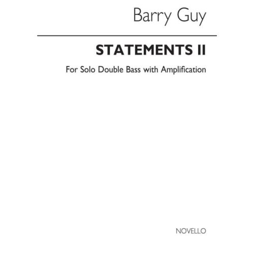 Guy, Barry - Statements II...