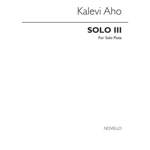 Aho, Kalevi - Solo III for...