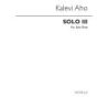 Aho, Kalevi - Solo III for flute