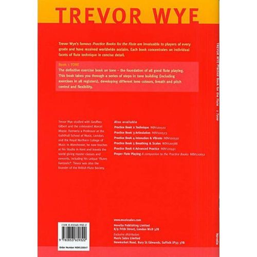 Wye, Trevor - Practice Book for the Flute Vol. 1:Tone