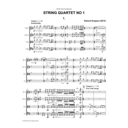 Gregson, Edward - String Quartet No. 1